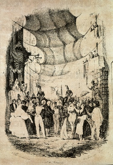 MESONERO ROMANOS
ESCENAS MATRITENSE PROCESION-DIBUJANTE PALMAROLI
Madrid, public museum
