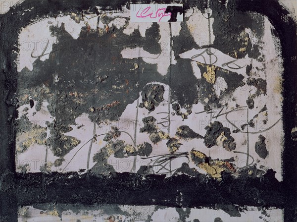 TAPIES ANTONI 1923-
LECHO-1976-TECNICA MIXTA/PAPEL 50X64 CM
MADRID, BANCO CENTRAL-HISPANO
MADRID