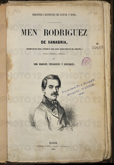 FERNANDEZ GONZALEZ M
MEN RODRIGUEZ DE SANABRIA 1853
MADRID, BIBLIOTECA NACIONAL
MADRID

This image is not downloadable. Contact us for the high res.