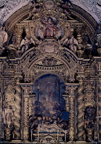 SIMON DE PINEDA BERNARDO
RETABLO MAYOR 1670-1675. BARROCO SEVILLANO.
SEVILLA, HOSPITAL DE LA CARIDAD
SEVILLA