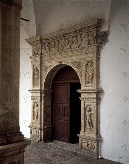 CARLONE MICHELE
PUERTA DE LOS SALONES DE LOS MARQUESES DE CENETE-ARQUITECTURA RENACENTISTA-1500/13-DECORACION ITALIA
LA CALAHORRA, CASTILLO
GRANADA

This image is not downloadable. Contact us for the high res.