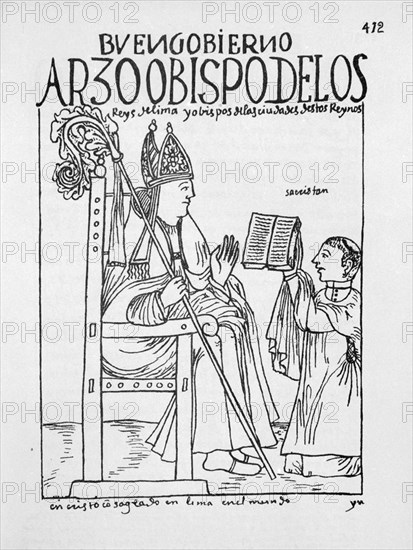Poma de Ayala, the Archbishop of Lima