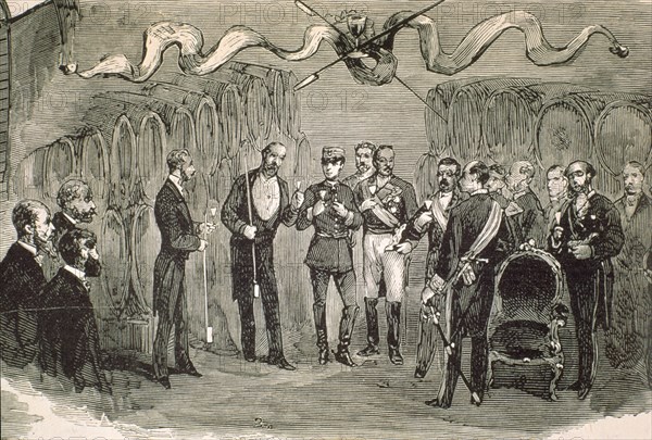 COMBA
IL ESP Y AMER-ALFONSO XII EN BODEGAS GONZALEZ 1877
MADRID, BIBLIOTECA NACIONAL DIARIOS
MADRID