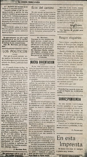 UNION FERROVIARIA 1912 HISTORIA DE UNA HUELGA
MADRID, HEMEROTECA MUNICIPAL
MADRID

This image is not downloadable. Contact us for the high res.