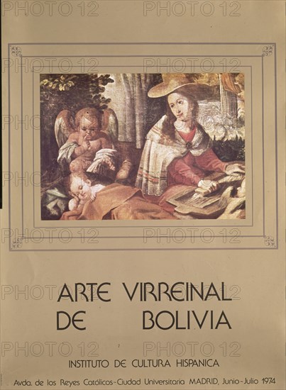 CARTEL ARTE VIRREINAL DE BOLIVIA 1974
MADRID, INSTITUTO COOPERACION IBEROAME
MADRID

This image is not downloadable. Contact us for the high res.