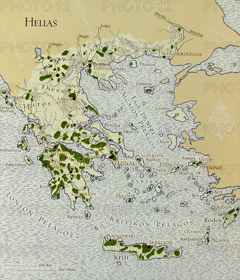 ASENSIO VILLA E
LIBRO DEL VINO MAPA ZONAS VITICOLAS DE GRECIA