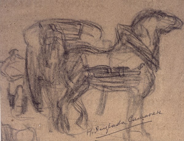 ANGLADA CAMARASA H 1871/1959
CABALLO Y CARRO(C.1900/01)CARBONCILLO/PAPEL 13,5X17,3 CM
BARCELONA, BANCO URQUIJO
BARCELONA

This image is not downloadable. Contact us for the high res.
