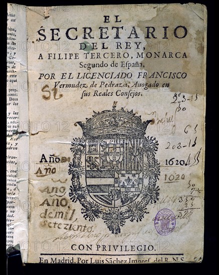 BERMUDEZ DE PEDRAZA FRANCISCO
EL SECRETARIO DEL REY A FELIPE III-1620
MADRID, BIBLIOTECA NACIONAL PISOS
MADRID

This image is not downloadable. Contact us for the high res.
