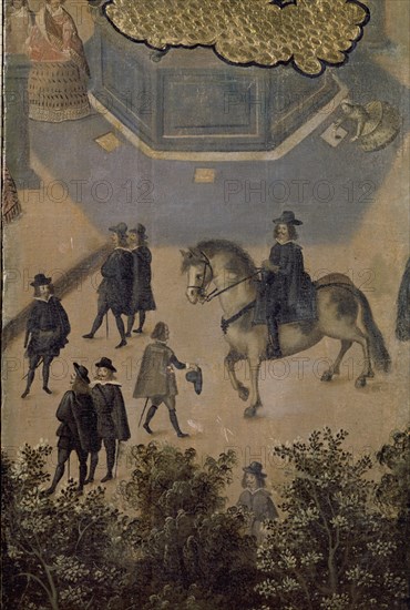 EL PALACIO DE LOS VIRREYES - BIOMBO MEXICANO - S XVII DETALLE DE LOS CABALLEROS - Conjunto nº 87022
MADRID, MUSEO DE AMERICA
MADRID