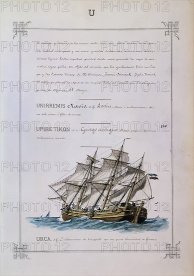 MONLEON RAFAEL 1853/1900
LAMINA 324 URCA
MADRID, MUSEO NAVAL LAMINAS
MADRID