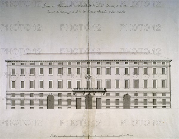 SABATINI FRANCESCO 1722/1797
PLANO DE LA FACHADA DEL MINISTERIO DE HACIENDA
MADRID, MUSEO ARQUEOLOGICO NACIONAL
MADRID

This image is not downloadable. Contact us for the high res.