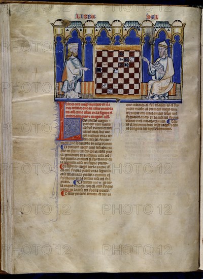 ALFONSO X EL SABIO 1221/84
LIBRO DE JUEGOS  PG 41V
SAN LORENZO DEL ESCORIAL, MONASTERIO-BIBLIOTECA
MADRID