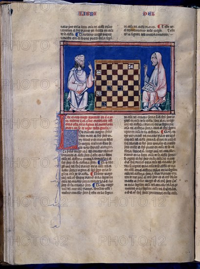 ALFONSO X EL SABIO 1221/84
LIBRO DE JUEGOS  PG 45V
SAN LORENZO DEL ESCORIAL, MONASTERIO-BIBLIOTECA
MADRID