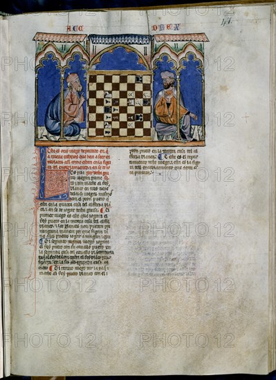ALFONSO X EL SABIO 1221/84
LIBRO DE JUEGOS  PG 47
SAN LORENZO DEL ESCORIAL, MONASTERIO-BIBLIOTECA
MADRID