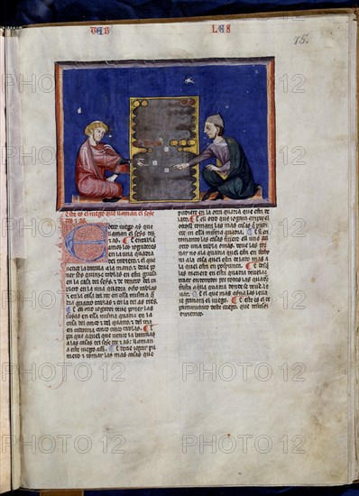 ALFONSO X EL SABIO 1221/84
LIBRO DE JUEGOS  PG 75
SAN LORENZO DEL ESCORIAL, MONASTERIO-BIBLIOTECA
MADRID

This image is not downloadable. Contact us for the high res.