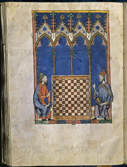 ALFONSO X EL SABIO 1221/84
LIBRO DE JUEGOS-EL JUEGO DEL " GRAN AJEDREZ "
SAN LORENZO DEL ESCORIAL, MONASTERIO-BIBLIOTECA
MADRID