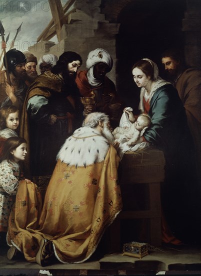 MURILLO BARTOLOME 1618/1682
LA ADORACION DE LOS MAGOS
TOLEDO-OHIO, MUSEO DE ARTE
EEUU