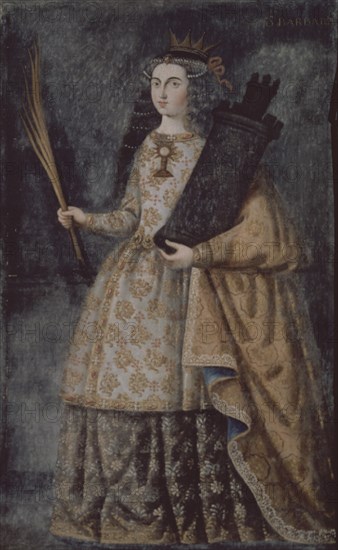 Zurbaran, Saint Barbara - patron saint of artillery
