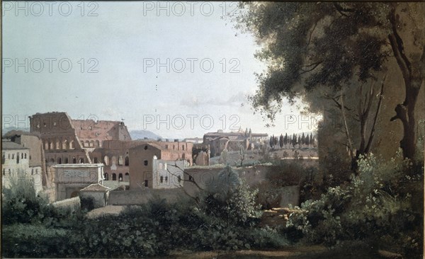COROT CAMILE 1796/1875
EL COLISEO VISTO DESDE JARDINES FARNESE
PARIS, MUSEO LOUVRE-INTERIOR
FRANCIA
