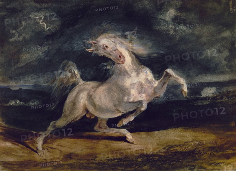 Delacroix, Cheval effrayé par l'orage