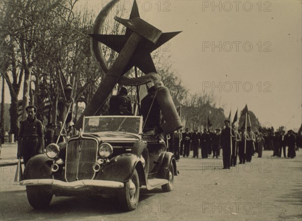 Hammer and Sickle on a Car
