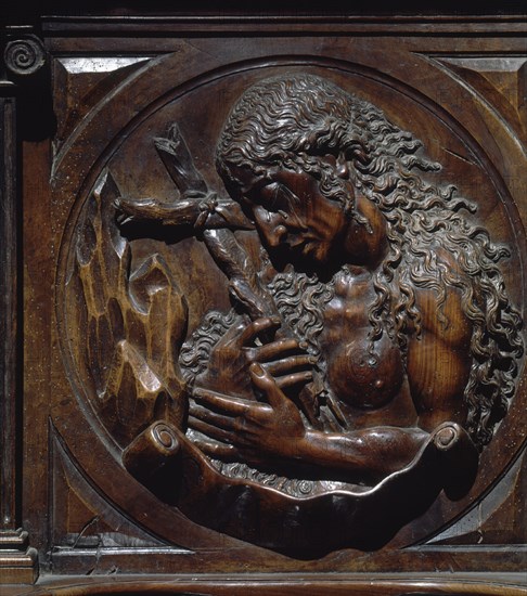 MOURE FCO
CORO - MEDALLON CON LA MAGDALENA
LUGO, CATEDRAL
LUGO