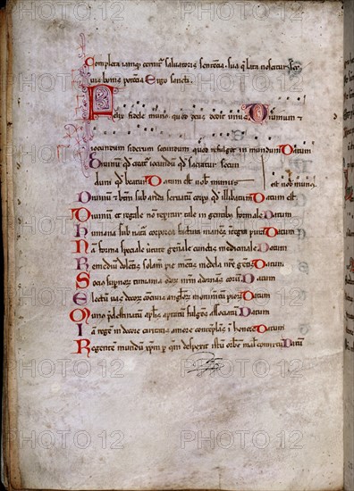 DIACONO JUAN
PAGINA CON NOTAS MUSICALES CODICE S XIII
MADRID, CATEDRAL DE SAN ISIDRO
MADRID

This image is not downloadable. Contact us for the high res.