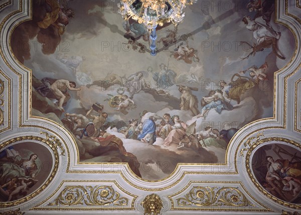 BAYEU
SALON DE ESPEJOS  HERCULES EN EL OLIMPO
MADRID, PALACIO REAL-PINTURA
MADRID