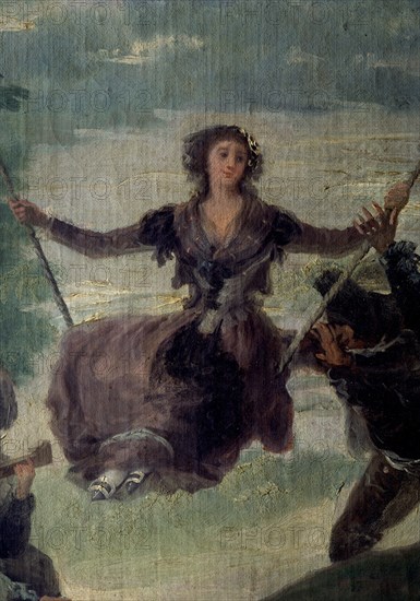 Goya, La balançoire - détail