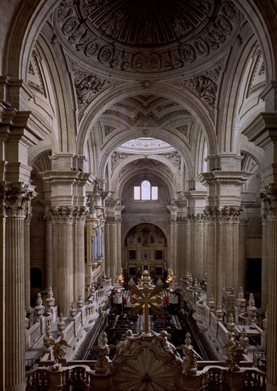 VANDELVIRA ANDRES 1509/75
CATEDRAL DE JAEN-NAVE CENTRAL DESDE LA TRIBUNA-1540/79- ARQUITECTURA RENACENTISTA
JAEN, CATEDRAL
JAEN