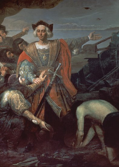 LLEGADA DE COLON A AMERICA-S XIX PINTURA HISTORICISTA
RABIDA LA, MONASTERIO
HUELVA

This image is not downloadable. Contact us for the high res.