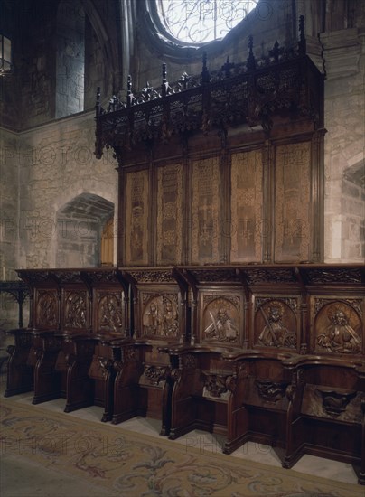 SALA CAPITULAR  SILLERIA GOTICA S XV
OVIEDO, CATEDRAL DE SAN SALVADOR
ASTURIAS

This image is not downloadable. Contact us for the high res.