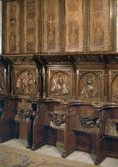 SALA CAPITULAR  SILLERIA GOTICA S XV
OVIEDO, CATEDRAL DE SAN SALVADOR
ASTURIAS

This image is not downloadable. Contact us for the high res.