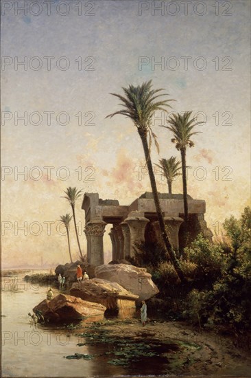 HAES CARLOS DE 1826/1898
PAISAJE ORIENTAL CON RUINAS
MADRID, MUSEO ROMANTICO
MADRID