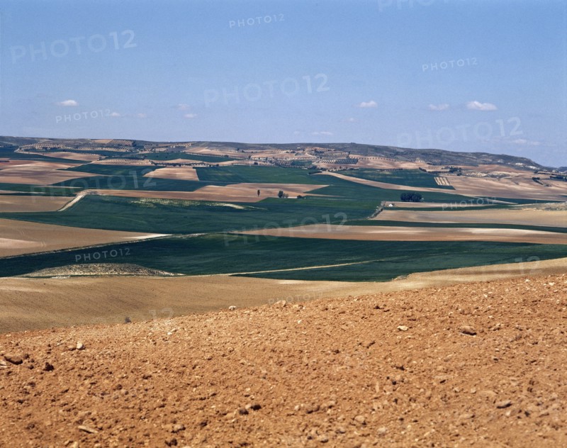 Panoramic view of the Spanish region of Castile-La Mancha