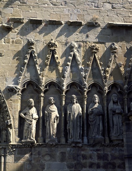 PARTE DERECHA DE LA FACHADA PRINCIPAL
OLITE, IGLESIA DE SANTA MARIA REAL
NAVARRA

This image is not downloadable. Contact us for the high res.