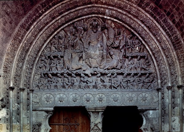 Moissac tympanum representing the Apocalypse