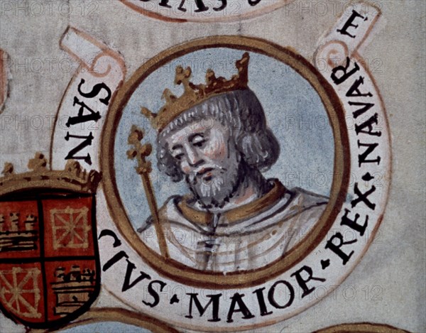 CARTAGENA ALFONSO DE 1385-1456
GENEALOGIA DE LOS REYES DE ESPAÑA - SANCHO III NAVARRA (MAYOR) - MINIATURA DEL S XVI
MADRID, BIBLIOTECA NACIONAL
MADRID