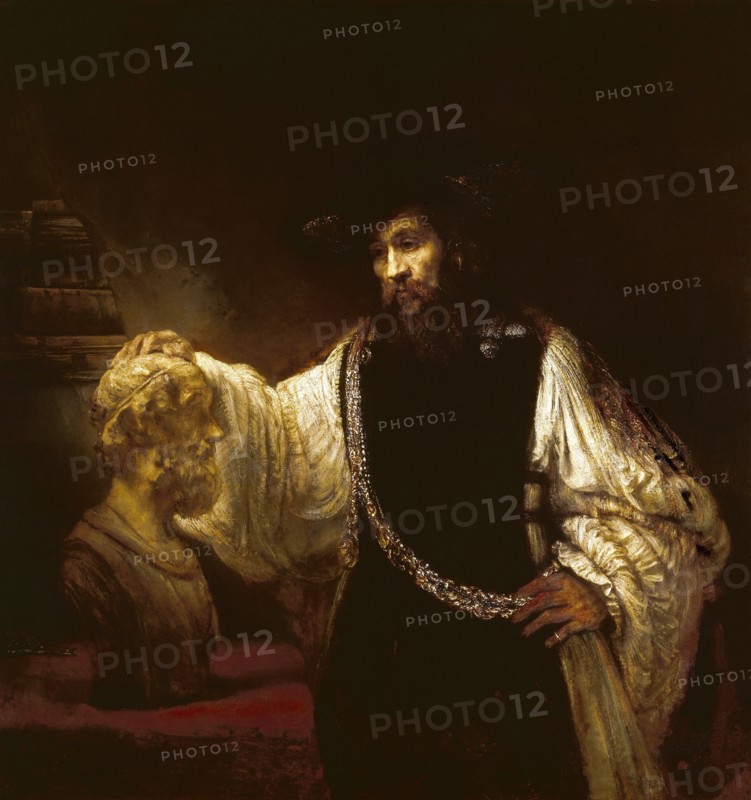 Rembrandt, Aristote contemplant le buste d'Homère