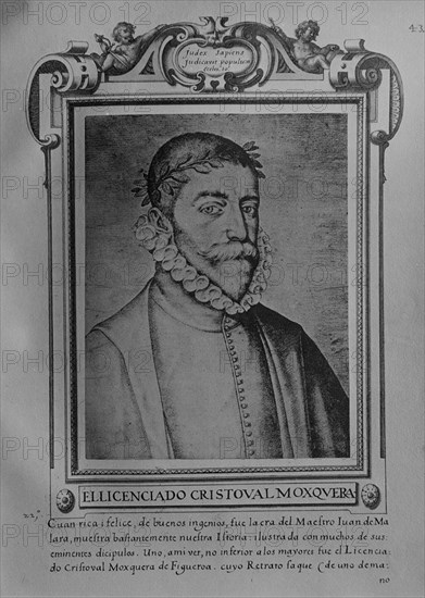 PACHECO FRANCISCO 1564/1644
CRISTOBAL MOSQUERA - POETA E HISTORIADOR - LIBRO DE RETRATOS DE ILUSTRES Y MEMORABLES VARONES - 1599
Madrid, Lazaro Galdiano museum