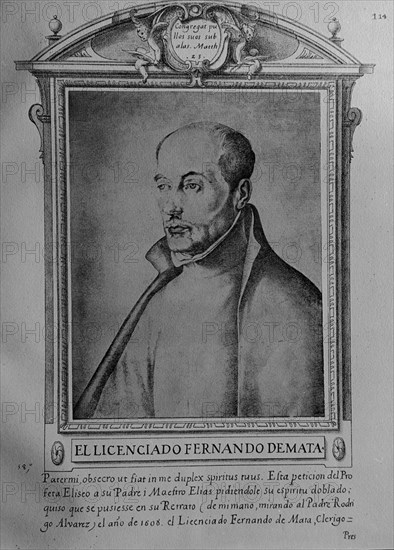 PACHECO FRANCISCO 1564/1644
FERNANDO DE LA MATA - LIBRO DE RETRATOS DE ILUSTRES Y MEMORABLES VARONES - 1599
Madrid, Lazaro Galdiano museum