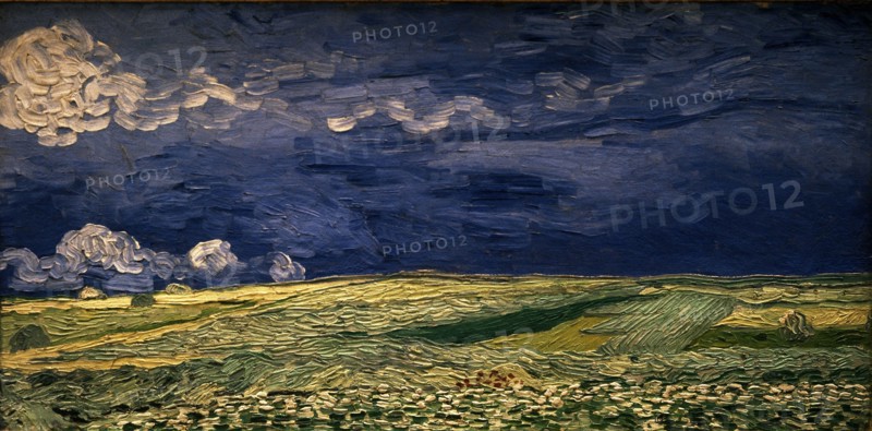 Van Gogh, Wheat Field Under Clouded Sky