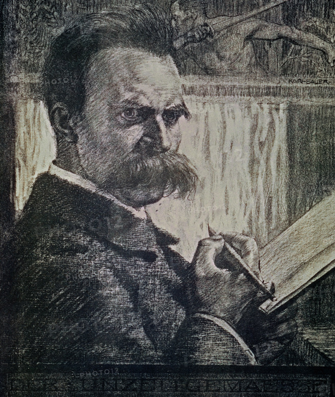 Baver, Portrait of Nietzsche
