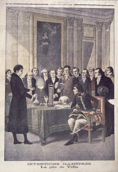 ALEJANDRO VOLTA (1745-1827) PRESENTANDO SU PILA A NAPOLEON

This image is not downloadable. Contact us for the high res.