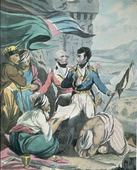 PORTER
NAPOLEON BONAPARTE EN SAN JUAN DE ACRE
PARIS, GABINETE DE ESTAMPAS
FRANCIA

This image is not downloadable. Contact us for the high res.