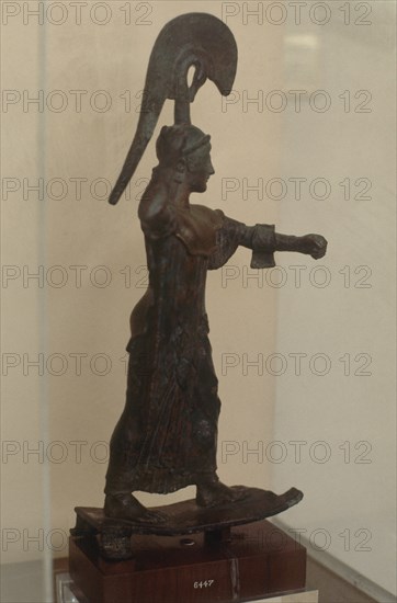 ESTATUA EN BRONCE DE ATHENA
ATENAS, MUSEO ARQUEOLOGICO NAC
GRECIA