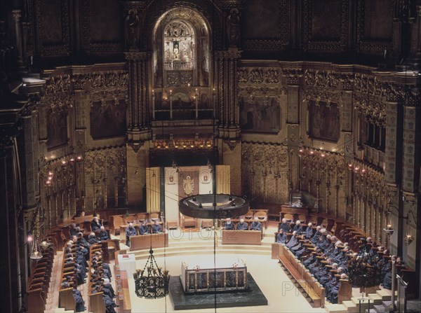 BASILICA-COMUNIDAD CANTANDO VISPERAS EN EL CORO
MONTSERRAT, MONASTERIO
BARCELONA

This image is not downloadable. Contact us for the high res.
