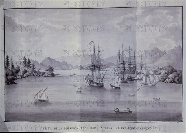 CARDERO JOSE 1766/?
BAHIA DE NUTKA-DIARIO DE JUAN BODEGA - EXPEDICION DE MALASPINA - 1789/94
MADRID, MINISTERIO ASUNTOS EXTERIORES
MADRID

This image is not downloadable. Contact us for the high res.