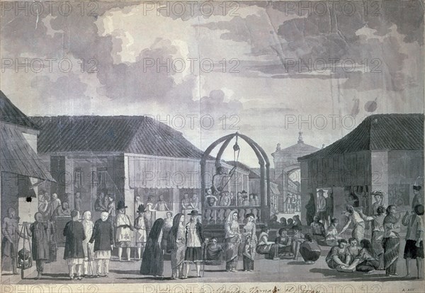 RAVENET JUAN
DIBUJO - MERCADO DE MANILA LLAMADO EL PARIAN - S XVIII - TINTA/PLUMA
MADRID, MUSEO NAVAL
MADRID