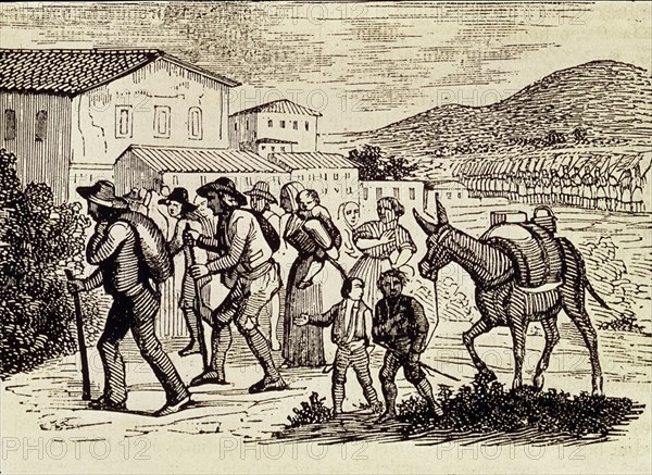 CAMPESINOS HUYENDO DE LAS TROPAS LIBERALES - S XIX

This image is not downloadable. Contact us for the high res.